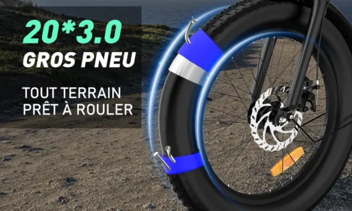 COLORWAY BK6G - Bicicleta eléctrica plegable de 20″ - 36 V, 12 Ah, 250 W - Negra - Image 5