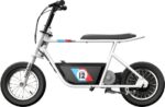 Razor Rambler 12 - Minibicicleta eléctrica estilo retro de 12-24 V - 23 km/h - Blanca - Image 2