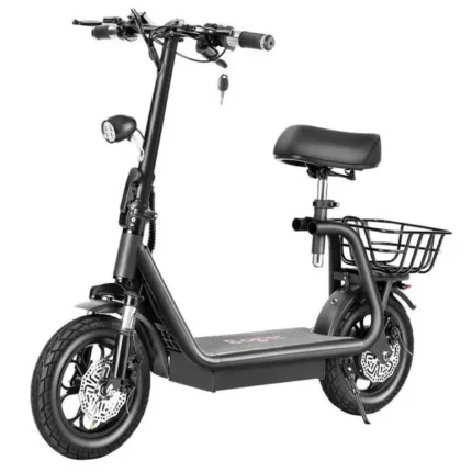 BOGIST M5 Pro 12" - Patinete eléctrico con motor de 500 W, batería de 48 V y 13 Ah, asiento y portaequipajes